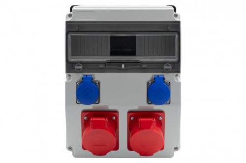 Rozdzielnica CAJA 12M BICOLOR - gniazda 2x32A 5p, 2x230V /12 modułów/ F3.2695 F-Elektro