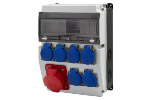 Rozdzielnica CAJA 12M BICOLOR - gniazda 32A 5p, 6x230V /12 modułów/ F3.2703 F-Elektro