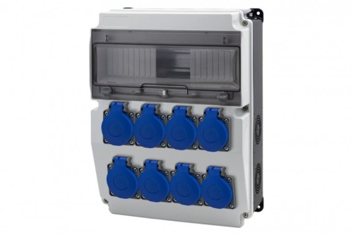Rozdzielnica CAJA 12M BICOLOR - gniazda 8x230V /12 modułów/ F3.2705 F-Elektro