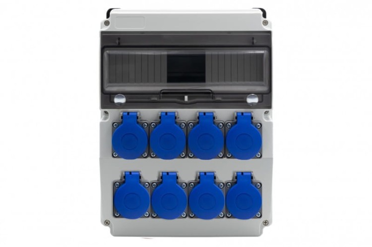 Rozdzielnica CAJA 12M BICOLOR - gniazda 8x230V /12 modułów/ F3.2705 F-Elektro