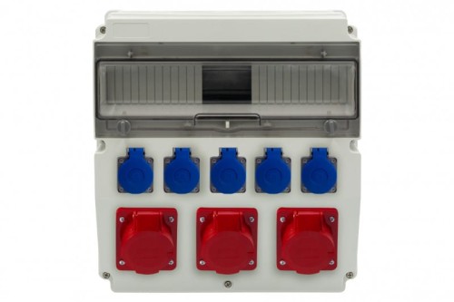 Rozdzielnica CAJA 15M - gniazda 3x32A 5p, 5x230V /15 modułów/ F3.2876 F-Elektro