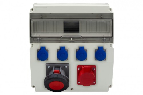 Rozdzielnica CAJA 15M - gniazda 32A 5p, 63A 5p, 4x230V /15 modułów/ F3.2880 F-Elektro
