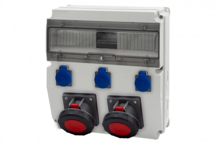 Rozdzielnica CAJA 15M - gniazda 2x63A 5p, 3x230V /15 modułów/ F3.2883 F-Elektro