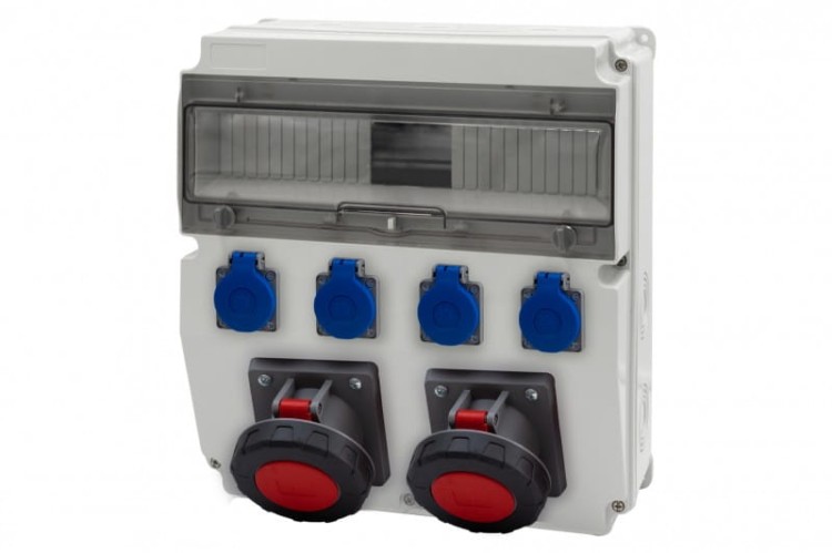 Rozdzielnica CAJA 15M - gniazda 2x63A 5p, 4x230V /15 modułów/ F3.2884 F-Elektro