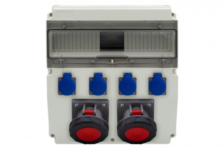 Rozdzielnica CAJA 15M - gniazda 2x63A 5p, 4x230V /15 modułów/ F3.2884 F-Elektro