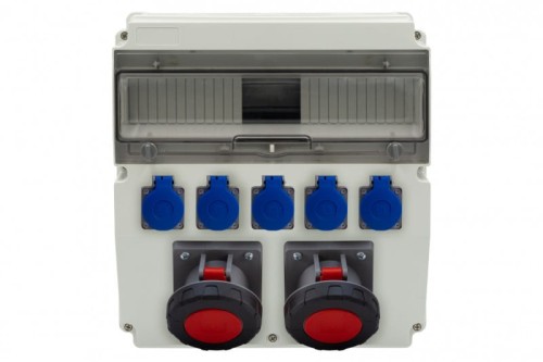 Rozdzielnica CAJA 15M - gniazda 2x63A 5p, 5x230V /15 modułów/ F3.2885 F-Elektro