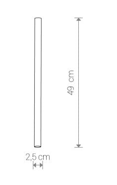 Klosz do Lampy sufitowej wiszącej żyrandola punktowego Industrialny CAMELEON LASER 490 BLACK 8572 NOWODVORSKI Lighting G9 49cm Loft nowoczesny oprawa oświetleniowa tuba zwis kameleon Inspiracje Premium czarny
