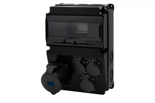 Rozdzielnica LAGO 10M SCENIC - gniazda proste 32A 3p, 3x230V /10 modułów/ F3.2893 F-Elektro