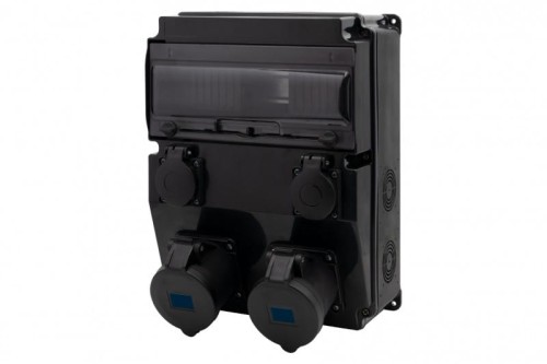 Rozdzielnica CAJA 12M SCENIC - gniazda proste 2x16A 3p, 2x230V /12 modułów/ F3.2898 F-Elektro