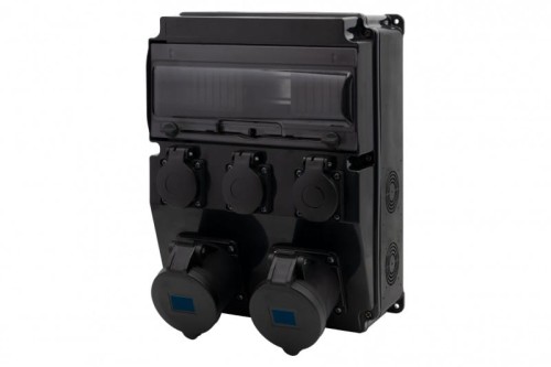 Rozdzielnica CAJA 12M SCENIC - gniazda proste 16A 3p, 32A 3p, 3x230V /12 modułów/ F3.2900 F-Elektro