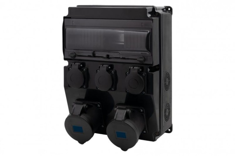 Rozdzielnica CAJA 12M SCENIC - gniazda proste 16A 3p, 32A 3p, 3x230V /12 modułów/ F3.2900 F-Elektro