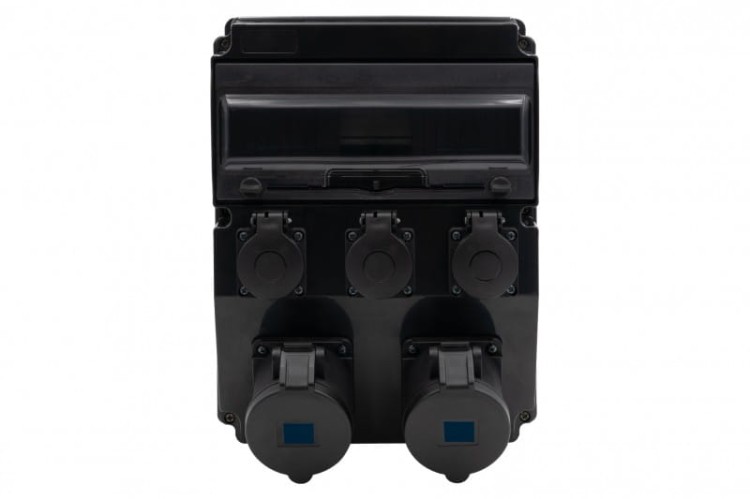 Rozdzielnica CAJA 12M SCENIC - gniazda proste 2x32A 3p, 3x230V /12 modułów/ F3.2902 F-Elektro