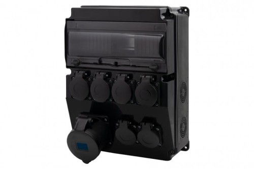 Rozdzielnica CAJA 12M SCENIC - gniazda proste 32A 3p, 6x230V /12 modułów/ F3.2907 F-Elektro