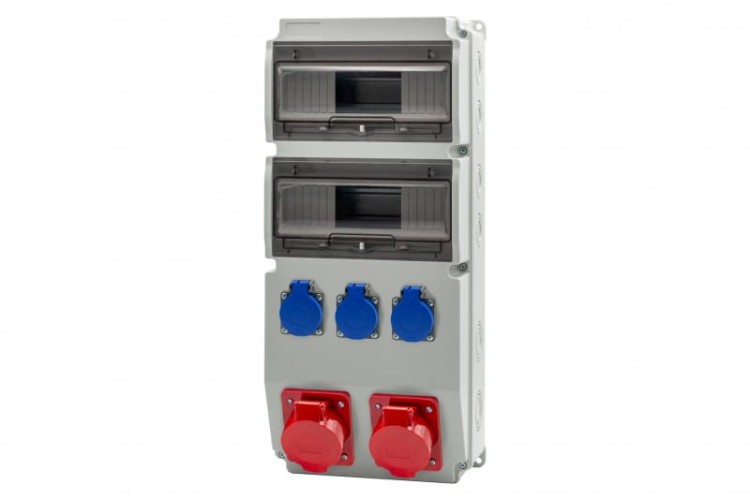 Rozdzielnica CAJA 20M gniazda 16A 5p, 32A 5p, 3x230V IP44 F3.3200 F-Elektro
