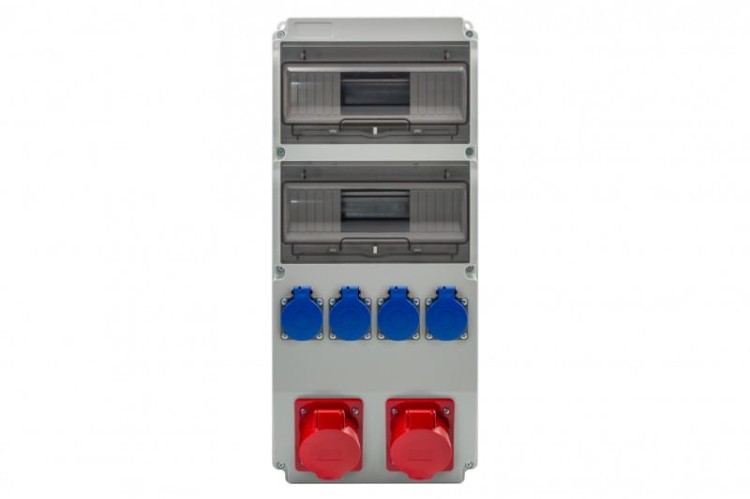 Rozdzielnica CAJA 20M gniazda 16A 5p, 32A 5p, 4x230V IP44 F3.3203 F-Elektro