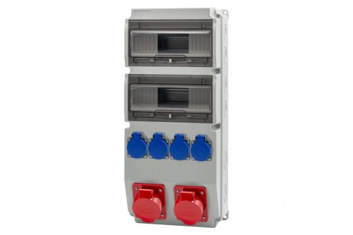 Rozdzielnica CAJA 20M gniazda 2x16A 5p, 4x230V IP44 F3.3204 F-Elektro