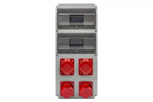 Rozdzielnica CAJA 20M gniazda 16A 5p, 3x32A 5p IP44 F3.3212 F-Elektro