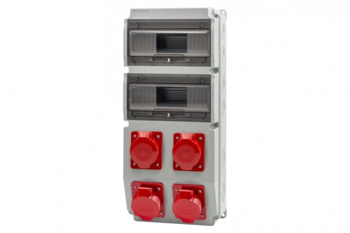 Rozdzielnica CAJA 20M gniazda 3x16A 5p, 32A 5p IP44 F3.3214 F-Elektro