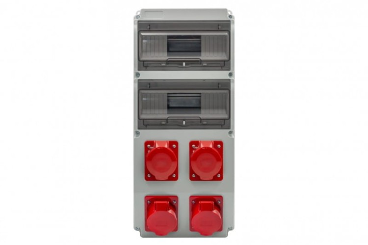 Rozdzielnica CAJA 20M gniazda 3x16A 5p, 32A 5p IP44 F3.3214 F-Elektro