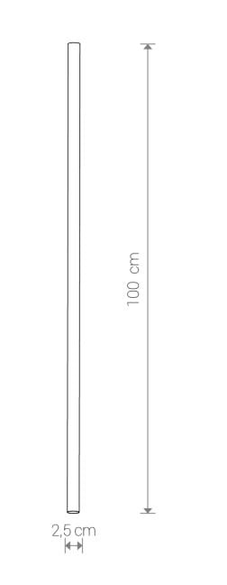 Klosz do Lampy sufitowej wiszącej żyrandola punktowego Industrialny CAMELEON LASER 1000 BLACK 8487 NOWODVORSKI Lighting G9 100cm Loft nowoczesny oprawa oświetleniowa tuba zwis kameleon Inspiracje Premium czarny