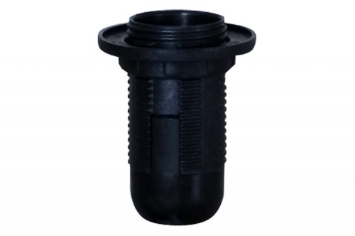 Oprawka termoplastyczna E14-1 kołnierz - czarna 2A, 250V F4.0104 F-Elektro