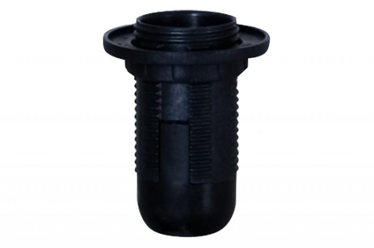Oprawka termoplastyczna E14-1 kołnierz - czarna 2A, 250V F4.0104 F-Elektro