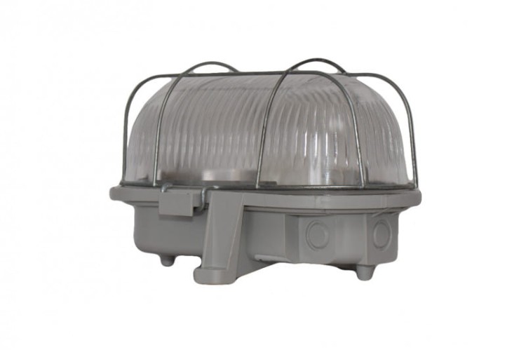 Plafon oprawa oświetleniowa ścienno-sufitowa OWAL 100W z osłoną metalową F4.0205 F-Elektro kanałowa