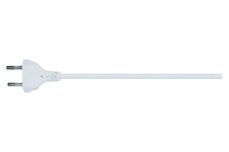 Przewód przyłączeniowy - wtyczka płaska OMYp 2x0,75mm2 - 2m - biały F5.0046 F-Elektro