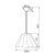 Lampa sufitowa wisząca VIDA P 25541 Kanlux