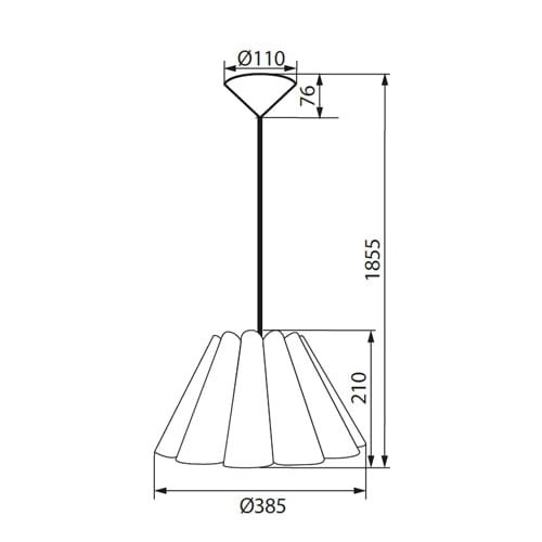 Lampa sufitowa wisząca VIDA P 25541 Kanlux