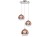 Lampa sufitowa wisząca Industrialna Loft GLOBE COPPER III 9307 NOWODVORSKI Lighting E27 x3 nowoczesna oświetleniowa żyrandol szklana szklane przyciemniana przyciemniane kula kule Miedziana Miedziane błyszczące szare przezroczyste Inspiracje Premium