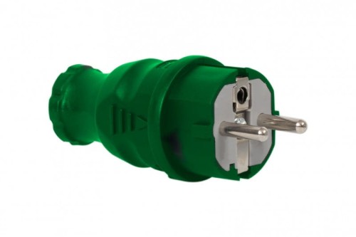 Wtyczka gumowa NOVA zielona F6.0357 F-Elektro