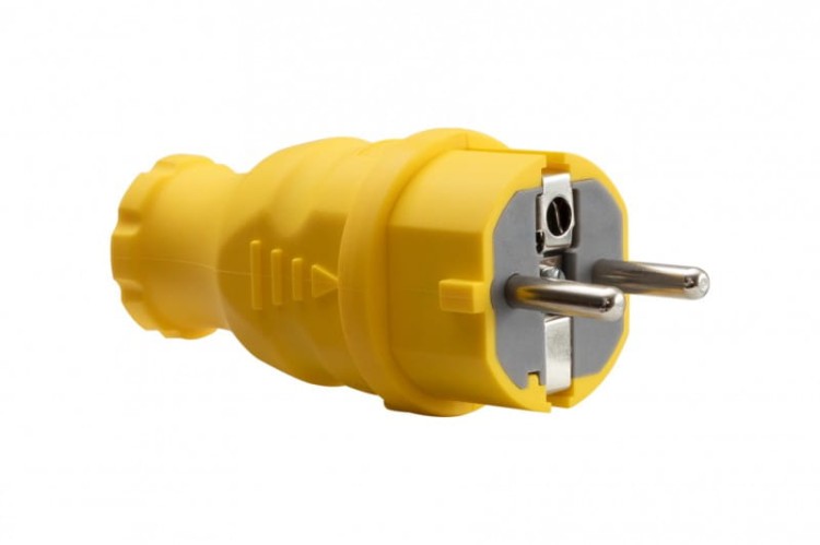 Wtyczka gumowa NOVA żółta F6.0361 F-Elektro