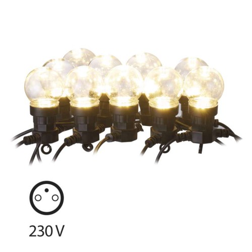 Lampki ogrodowe Girlanda Łańcuch Party 10x 5 LED do Ogrodu z Żarówkami DCPW02 Emos Dekoracyjny 5m IP44 WW Dekoracja sznur ciepły przeźroczyste