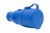 Gniazdo gumowe NOVA 230V 16A IP44 niebieskie F6.0476 F-Elektro
