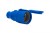 Gniazdo gumowe NOVA 230V 16A IP44 niebieskie F6.0476 F-Elektro