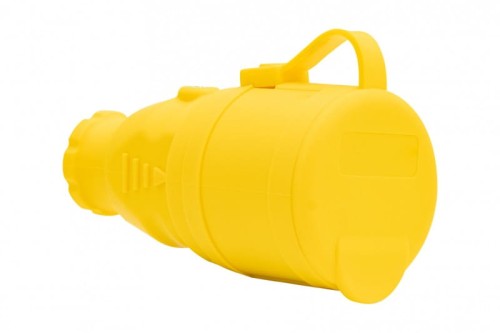 Gniazdo gumowe NOVA 230V 16A IP44 żółte F6.0477 F-Elektro