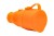 Gniazdo gumowe NOVA 230V 16A IP44 pomarańczowe F6.0478 F-Elektro