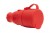 Gniazdo gumowe NOVA 230V 16A IP44 czerwone F6.0480 F-Elektro