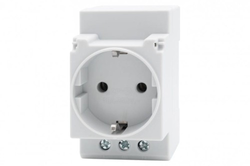 Gniazdo 250V na szynę TH35 Schuko  F6.0497 F-Elektro