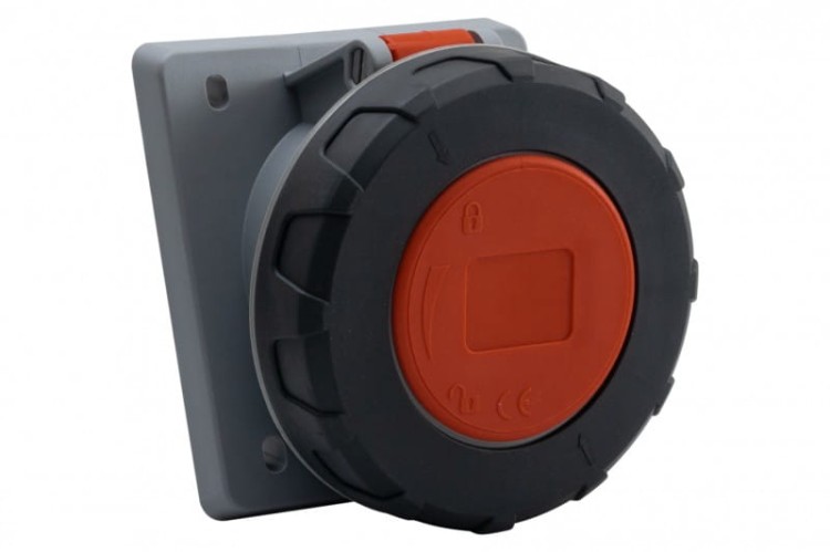 Gniazdo siłowe tablicowe skośne 63A 5p /FE/ IP67 F7.0034 F-Elektro