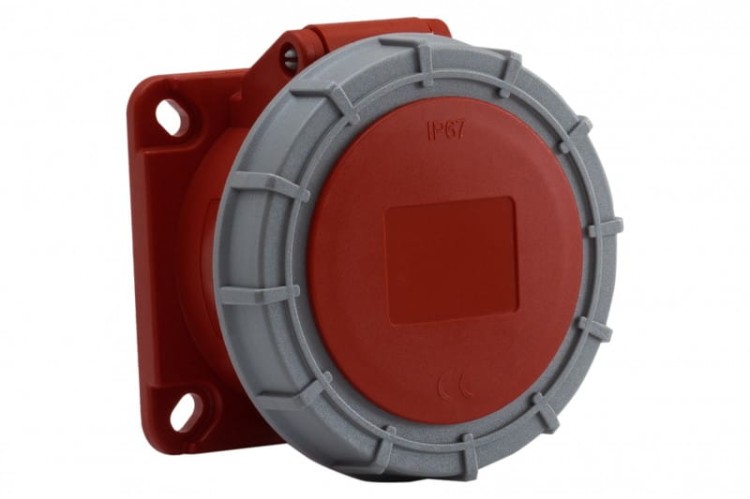 Gniazdo siłowe tablicowe proste 16A 5p /FE/ IP67 F7.0043 F-Elektro