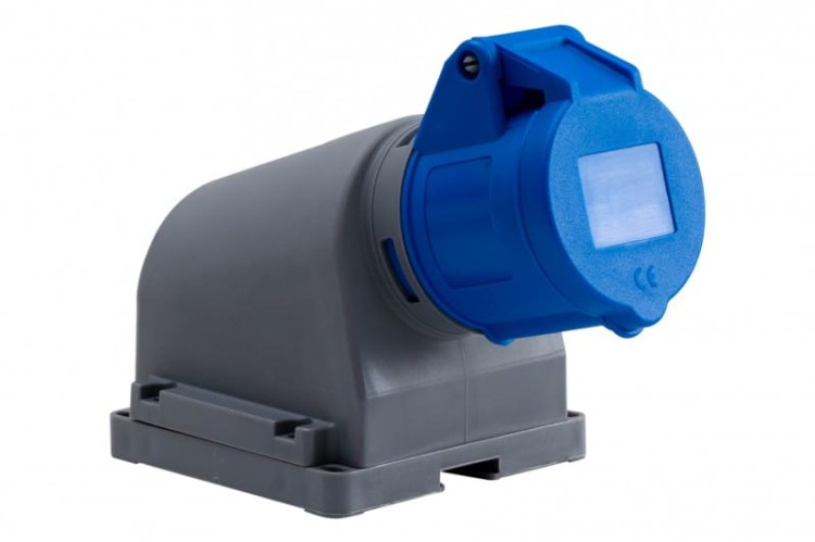 Gniazdo przemysłowe stałe 16A 3p 220V-250V IP44 /FE/  F7.0049 F-Elektro