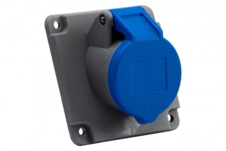 Gniazdo przemysłowe tablicowe skośne 16A 3p 250V/FE/ F7.0050 F-Elektro