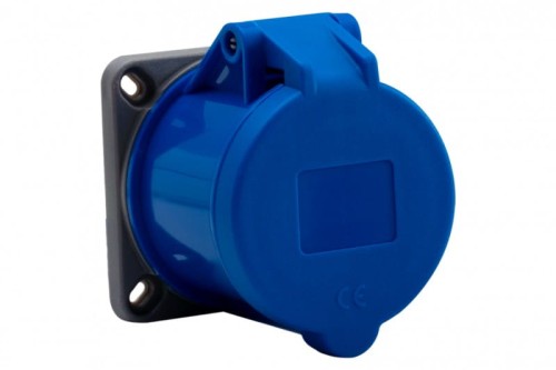 Gniazdo przemysłowe tablicowe proste 32A 3p 250V/FE/ IP44  F7.0096 F-Elektro
