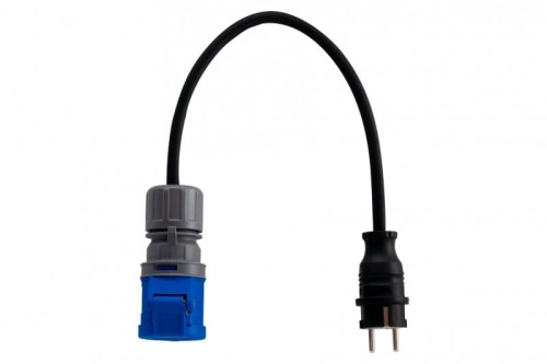 Reduktor - wtyczka  230V + OW 3x2,5mm2  0,5m + gniazdo przenośne 16A 3p F7.0122 F-Elektro