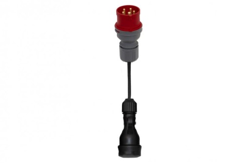 Reduktor - wtyczka siłowa 16/5 + OW 3x1,5mm2  0,25m + gniazdo  gumowe F7.0124 F-Elektro