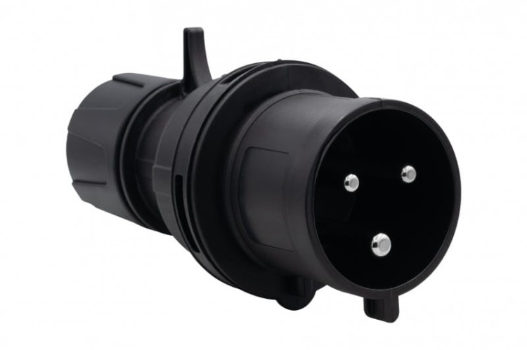 Wtyczka przemysłowa-przenośna 32A 3p 200V-250V /FE/ IP44 czarna F7.0144 F-Elektro