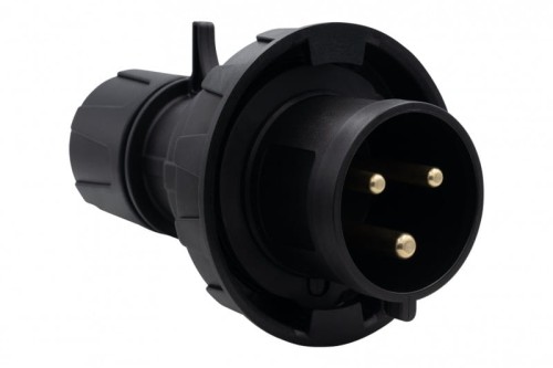 Wtyczka przemysłowa - przenośna 16A 3p 200V-250V /FE/ IP67 czarna F7.0145 F-Elektro