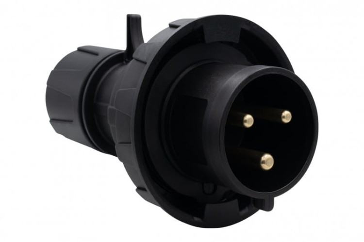 Wtyczka przemysłowa - przenośna 16A 3p 200V-250V /FE/ IP67 czarna F7.0145 F-Elektro